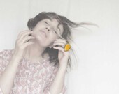 Power YELLOW ,spring ring, fused glass, statement ring, cocktail ring, Handmade Art Jewelry,  by MARIAELA, wind