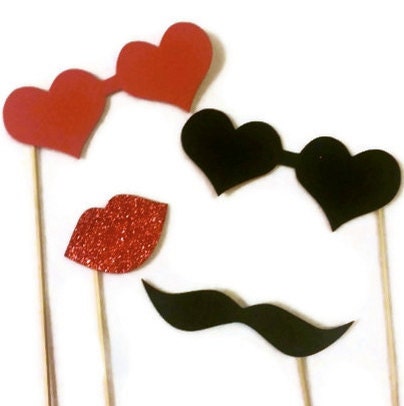 Valentines Photo Booth Props / Valentines Day/ Wedding photo booth props / Birthday photo booth props / Photobooth props/ Party