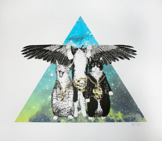 YES Cats with wings in space