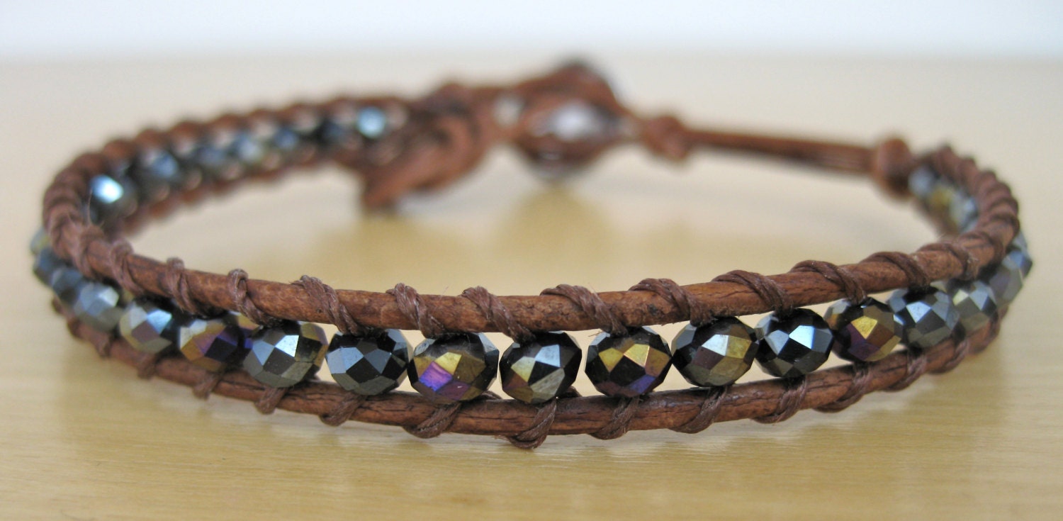 Shimmery Crystal Wrap Bracelet