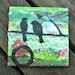 Shabby Chic, Customizable, Bird and Letter Home Decor: Mixed Media Encaustic Paintings