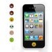 Set of 6 Cute Animal Panda Bear Duck Frog Pig Apple Home Button Stickers