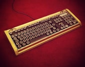 Fine Handcrafted Wood Bioshock Art Deco Steampunk Keyboard - HannaLTD