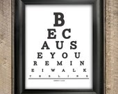 Johnny Cash I Walk The Line Lyrics, 8 x 10 Giclee Print BUY 2 GET 1 FREE