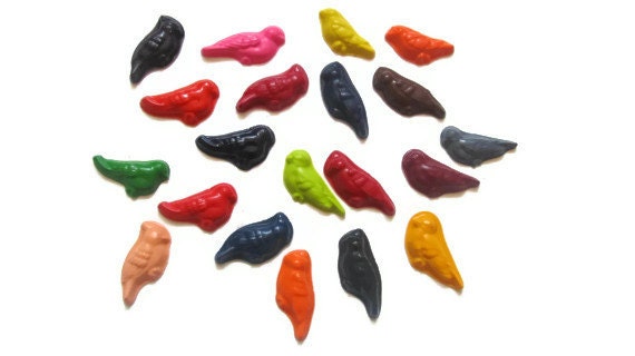Bird Crayons set of 20 - party favors