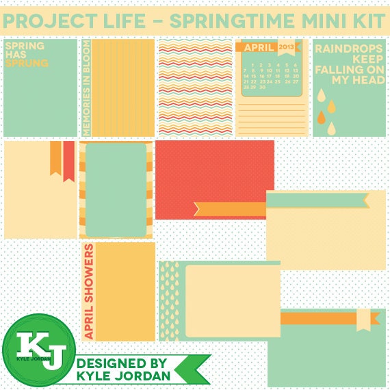 Project Life - Springtime Journal Cards Mini Kit