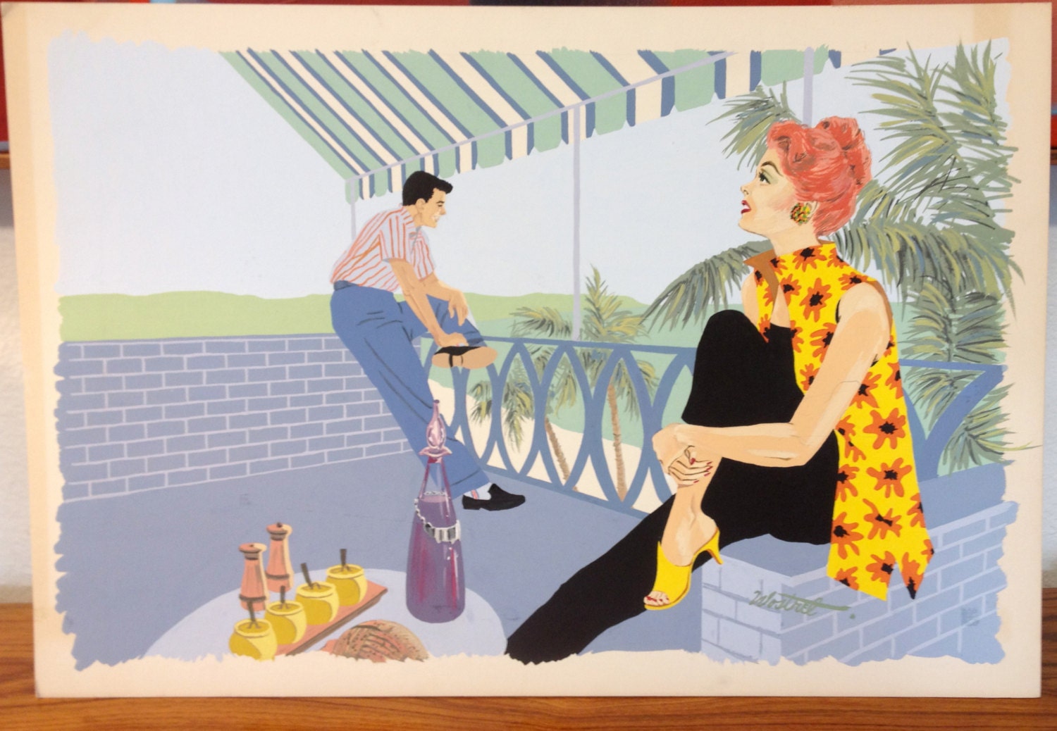 1950's Painting by Nancy Wostrel
