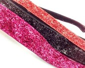 Handmade Glitter Ribbon Nonslip headband, Handmade Ribbon Hair Accessory