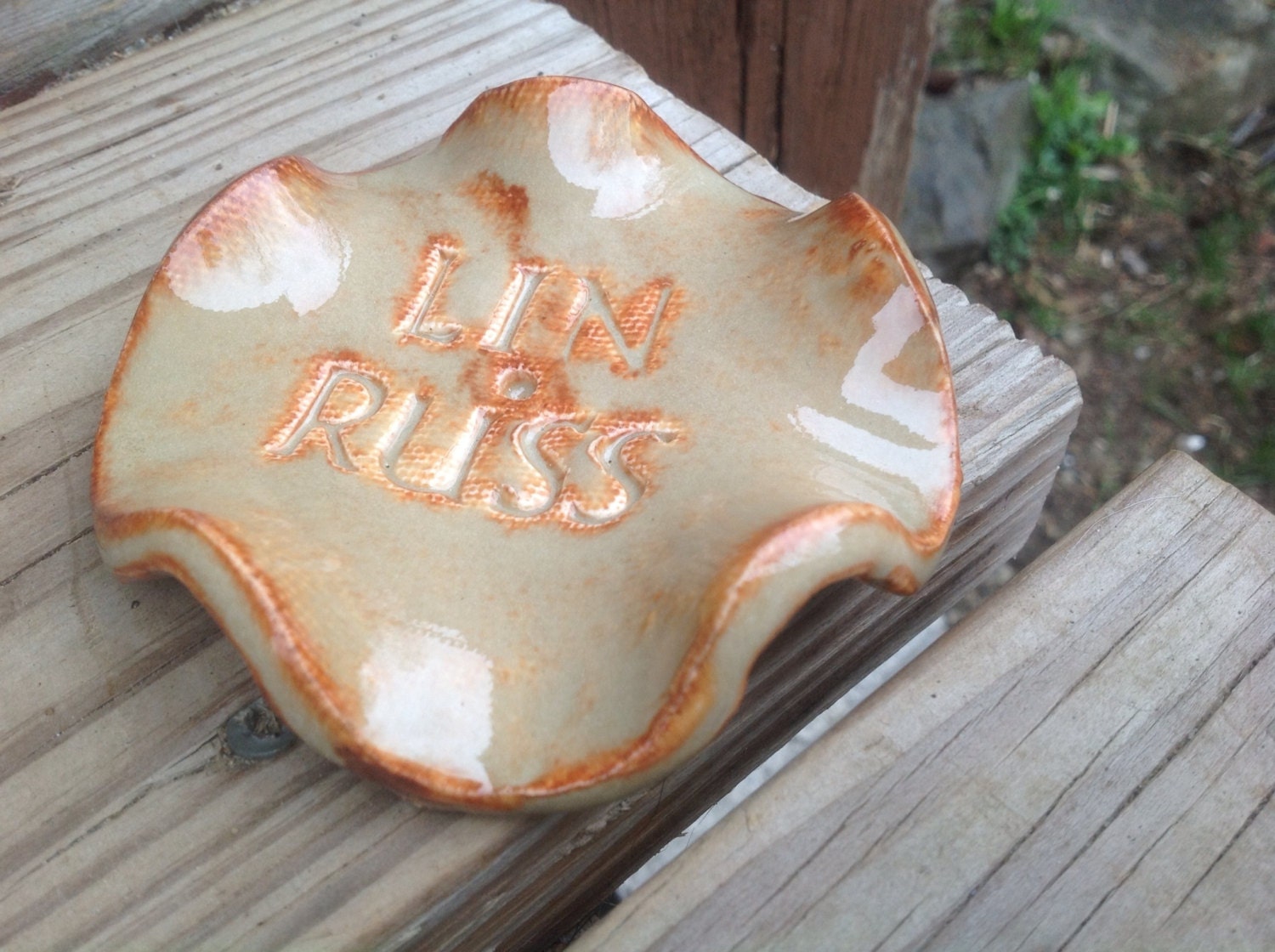 Trinket Ring Dish Tray Plate Personalized Made to Order