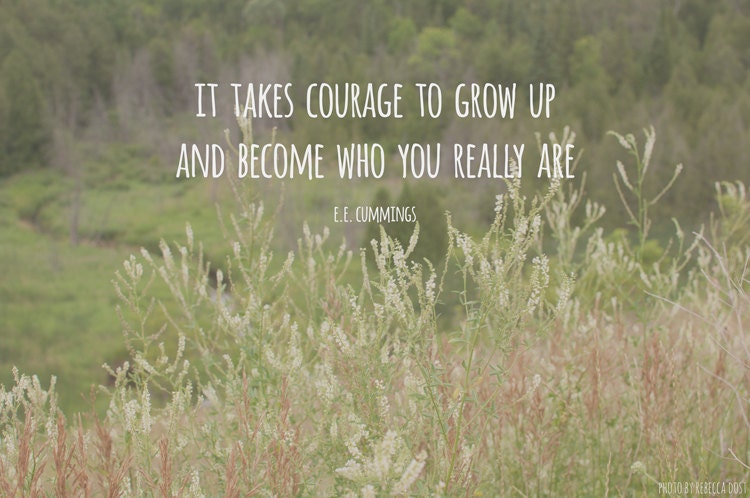 Word Art Print: It Takes Courage