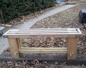 Wood Bench - Fold-able Transportable Collapsible Easy on the go - 4 the Entryway Patio or Deck
