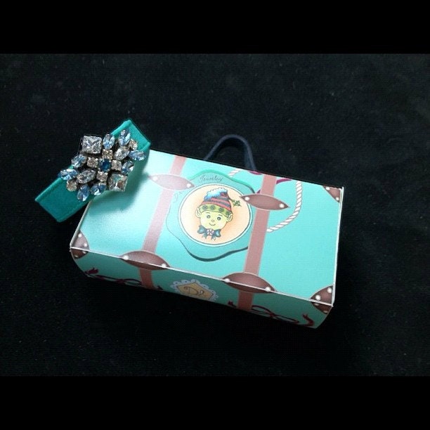 Charm handmade jewellery Bracelet with Mint vivid leather and the vintage crystal style: ELF bead jewelry of pandora of thai designer