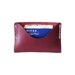 Burgundy Leather Card Holder - American Made - handmade card wallet - business card case - men wallet - women wallet