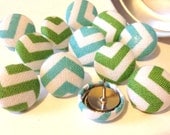 Chevron Push Pins - Set of 12, Chevron Thumbtacks, Office Supplies, Housewares, Pushpins, Tacks, Office Decor