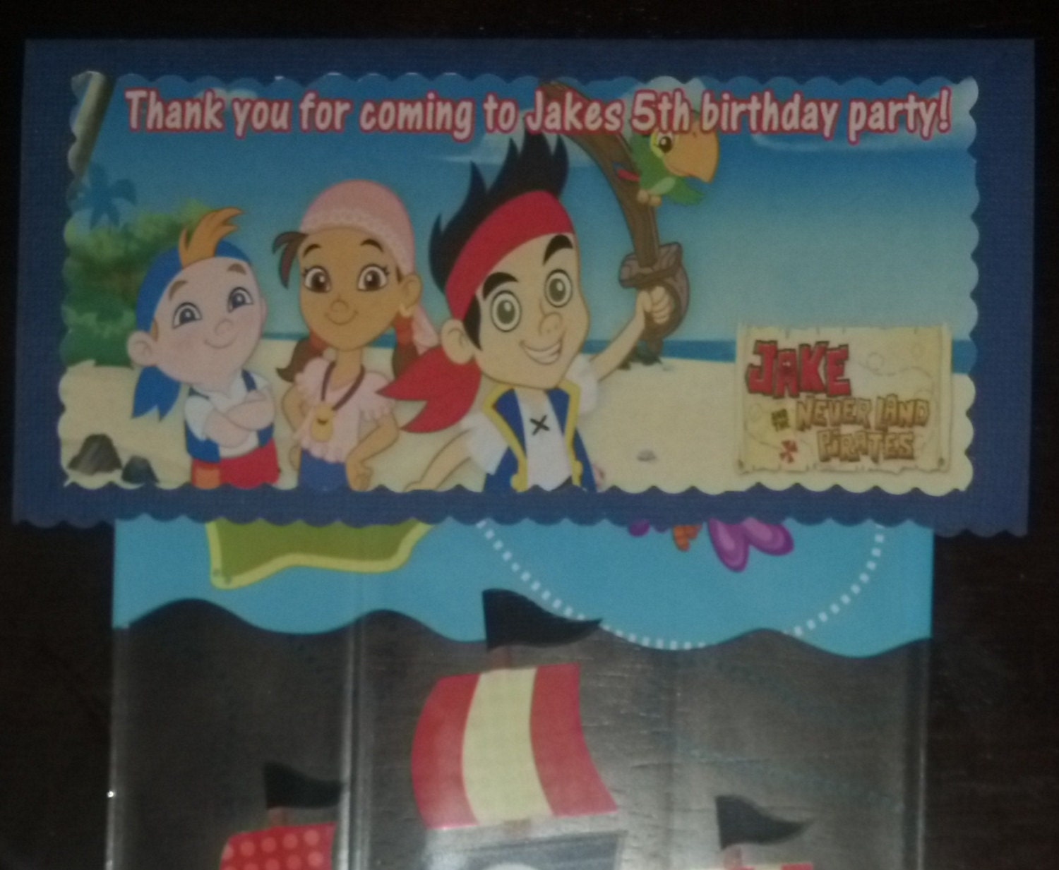 Jake and the Neverland Pirates personalized treat bag toppers Il_170x135