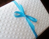 Set of 8 Dots, Blank Cards, Embossed Cards, Notecards,Thank you Cards, Stationery, Paper Goods, Handmade Cards