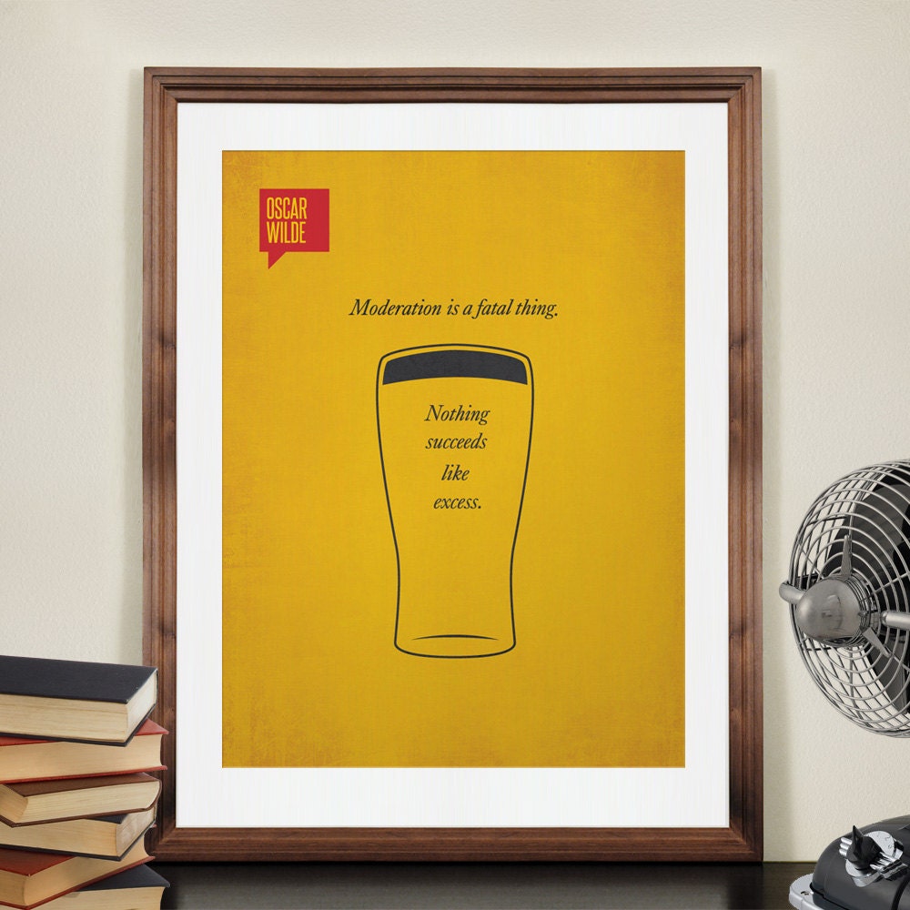 COLOR - Minimalist Quotation Print - Oscar Wilde
