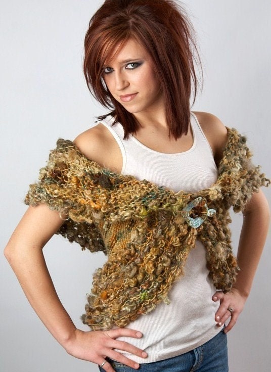 Forest Elf Wrap-Around Shrug Pattern