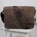 13'' Handcrafted Leather Briefcase / Messenger / Laptop / Men's Bag in Dark Brown
