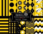 Bumble bee Digital Paper Goods Commercial Papers Party Theme Treat Cup Papers