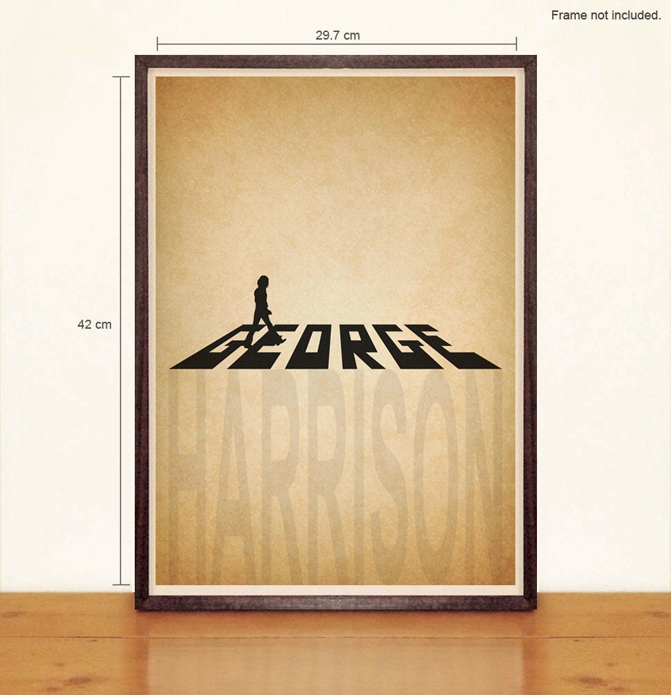 George Harrison A3 Poster - Abbey Road