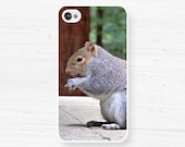 Squirrel Cell phone case iphone 4 4s 5 Samsung galaxy s3 tree woodland animal creature forest woods brown green phone hard case cover gift
