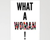 What A Woman Stationery Card Set By Pencil Me In /// Woman Celebrate Pattern Black White Diamonds