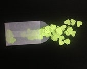 Neon Green Heart Confetti Pack of 500 By Pencil Me In // Green Pink Brown Party Wedding Baby Engagement