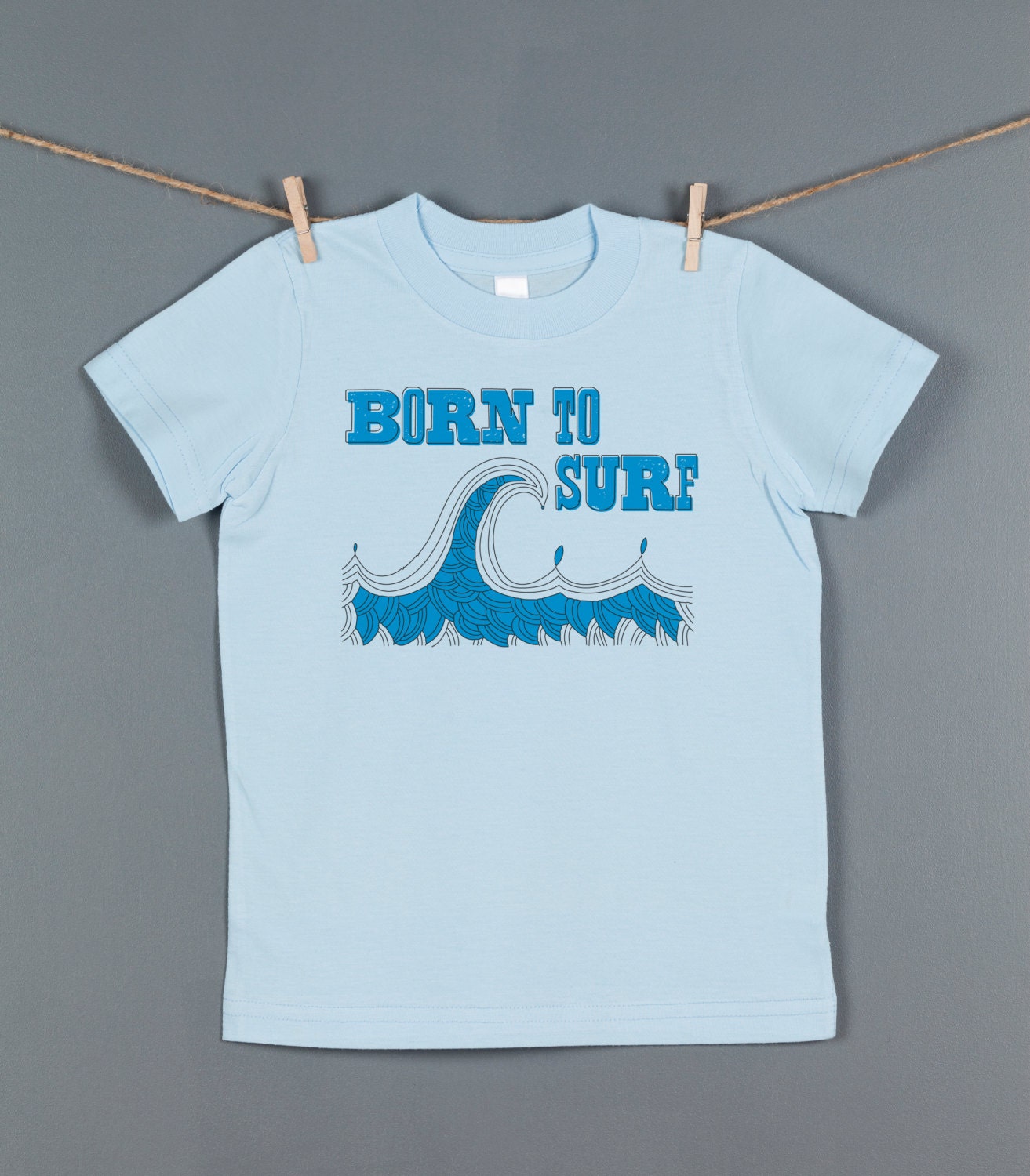 SURF Tshirt, Kid's Born to Surf T-Shirt, Children's Surfing Tee Shirt, Children Clothing, Great Birthday Gift