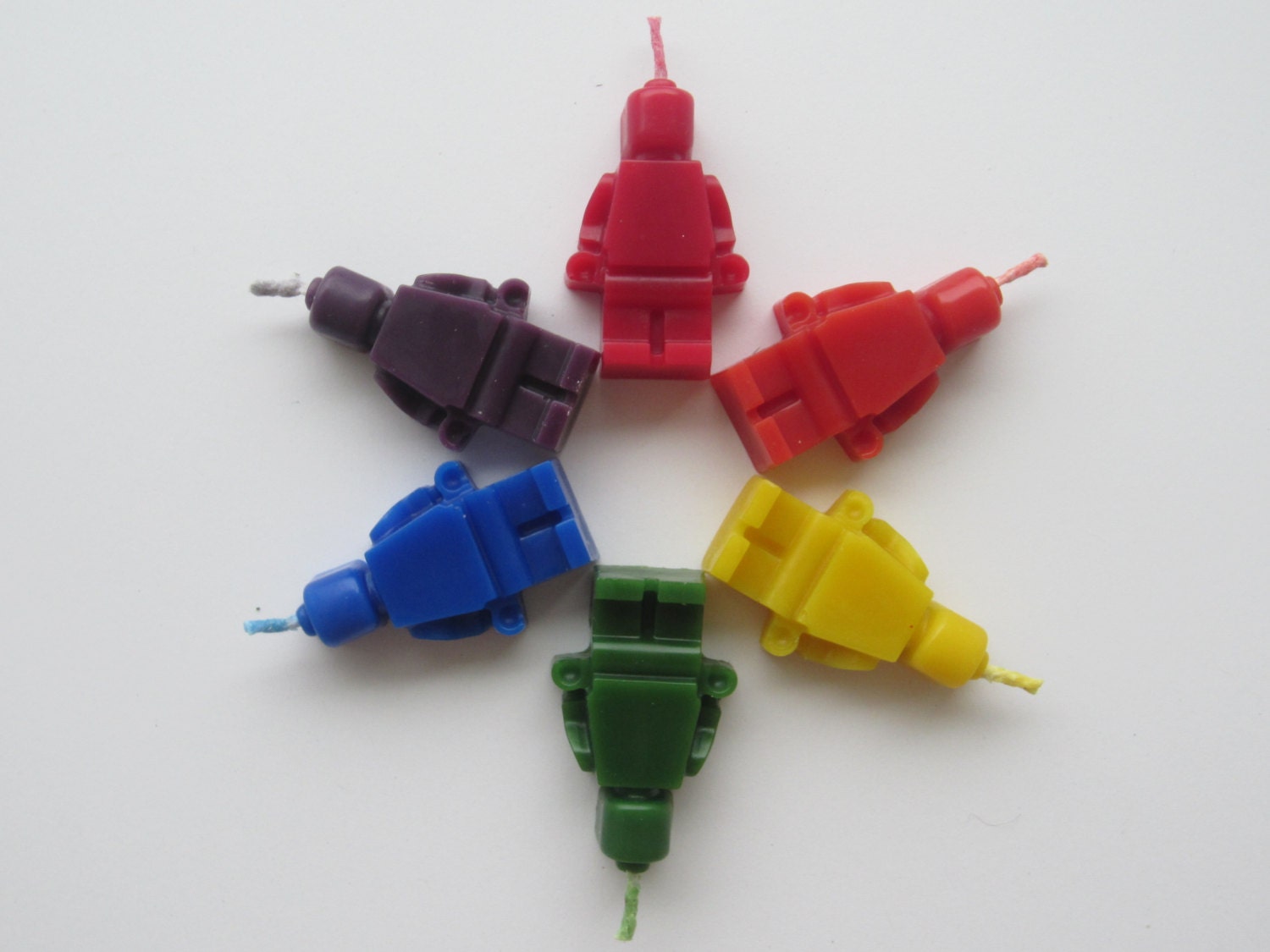 Building Brick Mini Figurine Men Birthday Candle
