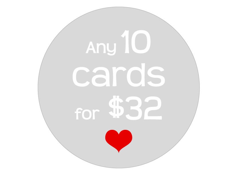 Funny and Unique CHRISTMAS CARDS for Friends, Boyfriend, Husband, Girlfriend, Wife, etc. Choose any 10