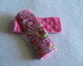 Pink Paisley Car Seat Strap Covers