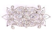 Rhinestone Brooch Pin - Rhinestone Bridal Brooch - Rhinestone Brooch - Silver Brooch