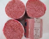 4 skeins- Vintage Bernat Wool Rug Yarn cut for Latch Hook (color 3165) med pink