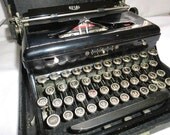 Vintage 1930's Royal Model O Manual Control Touch Typewriter Hard Case Works