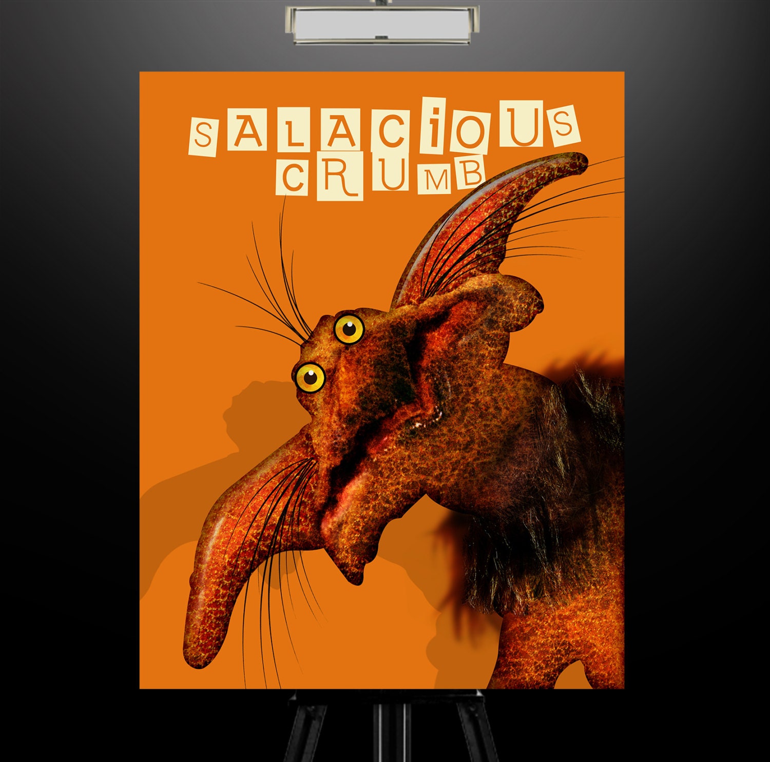 Star Wars Inspired "Salacious Crumb" 11X14 Print 1 in my  "Spotlight" Series Star Wars Posters