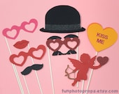 Valentine's Day Photo Booth Props - 8 Piece Photobooth Set - Valentines Day Photobooth Props Il_170x135