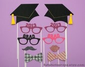 Photo Booth Prop Set- 10 Piece Graduation Photo Booth Prop Set - Photobooth Props Il_170x135