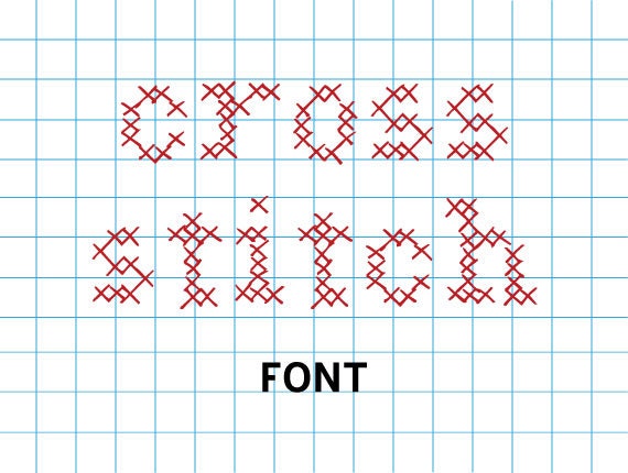 Cross Stitch Font
