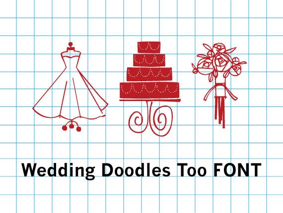 Wedding Doodles Too Picture Font