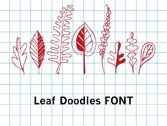 Leaf Doodles Font
