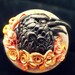 Crow Autum Colors Pin