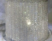 Wedding Cake Stand With Crystals/ Chandelier Acrylic beads, Also available in Crystal Beads.