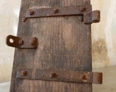 Heavy Duty 19th Century French Rustic Safe Box Door