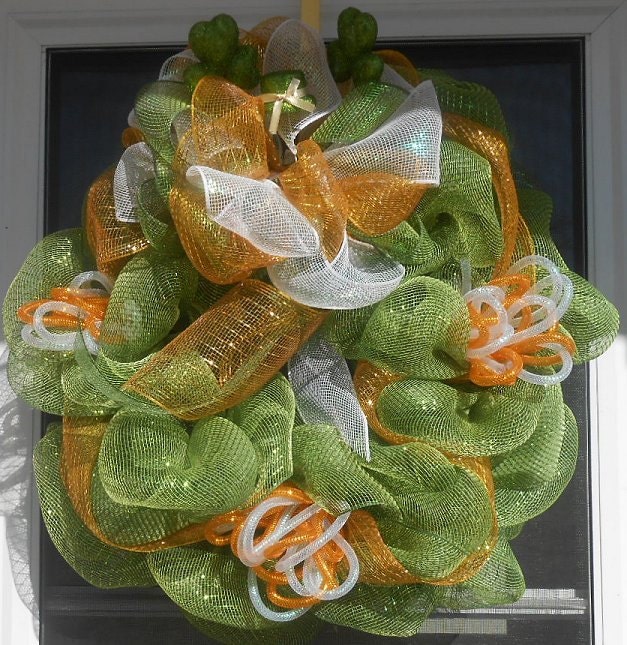 St. Patrick's Day Deco Mesh Wreath