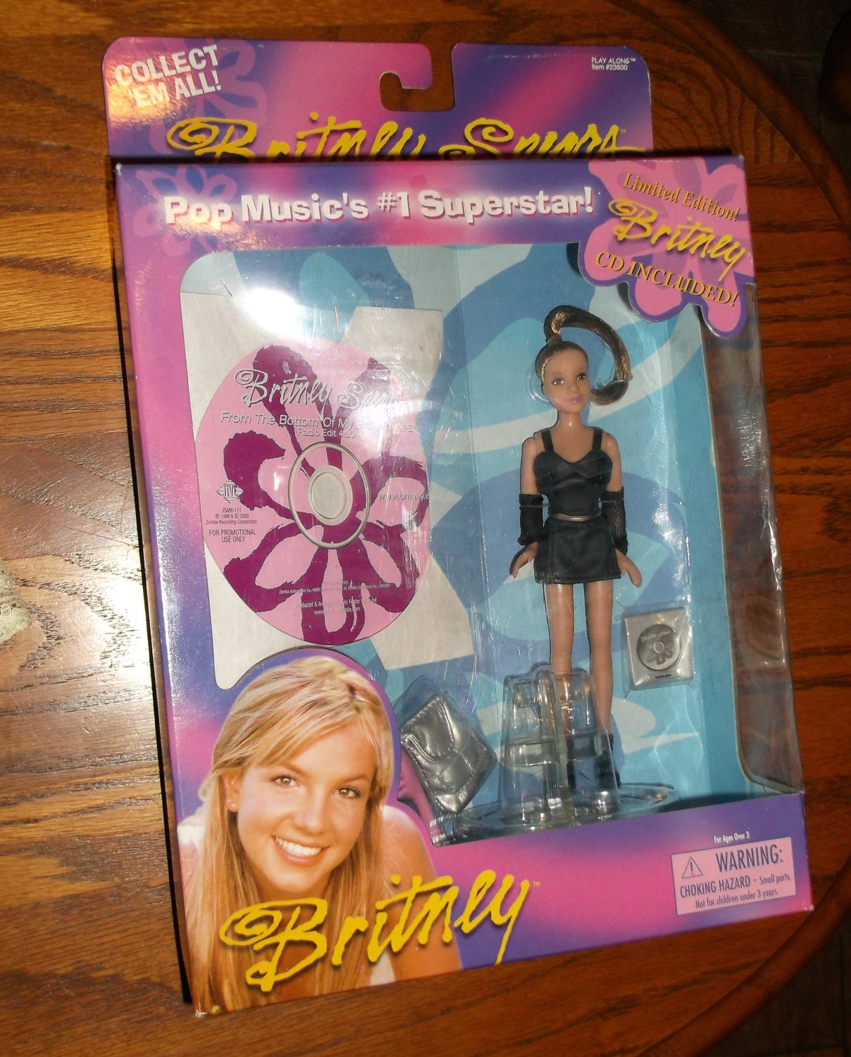 Britney spears  doll bottom broken heart  mini doll with cd nrfb
