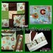 Jungle baby boy set, blanket, burp cloths, diaper and wipes travel case, door silencer