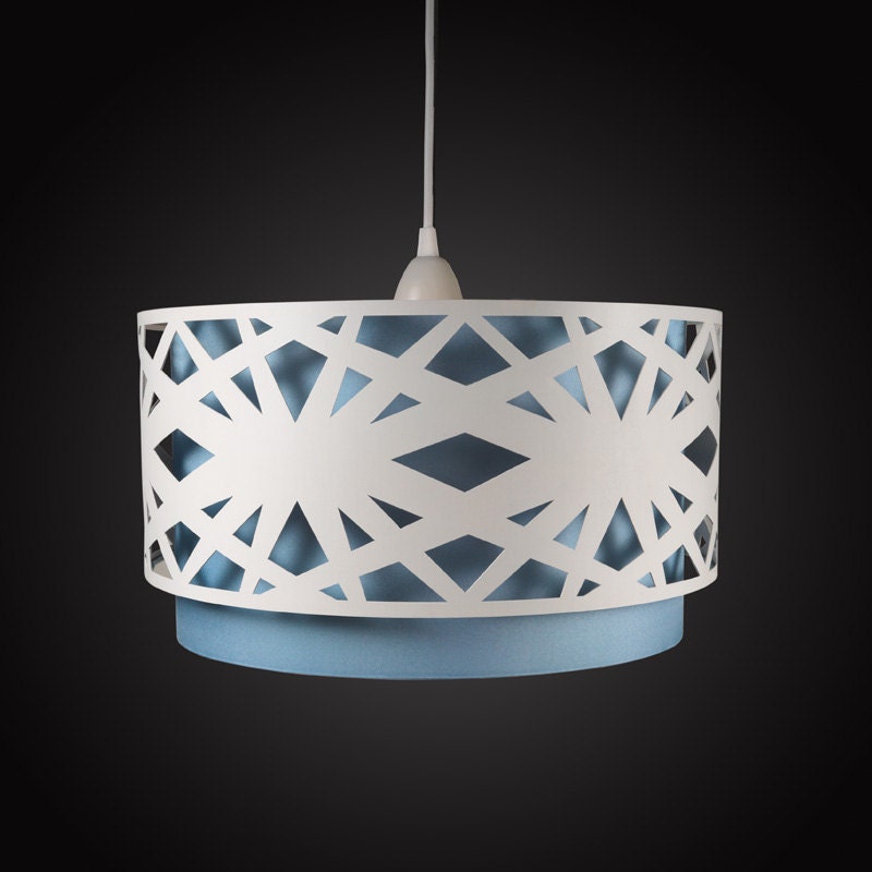 Lampshade made of wood with cut-outs / Handmade