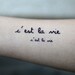 Spirit Ink Temporary Tattoo - C'est La Vie