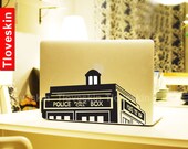 Tardis Doctor Who Police Box Decal for Macbook Pro, Air or Ipad Stickers Macbook Decals Apple Decal for Macbook Pro / Macbook Air 1036